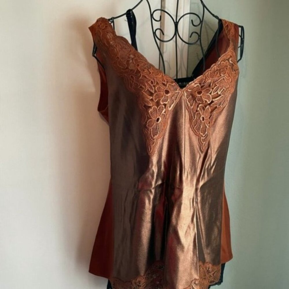 Stella McCartney silk sleeveless blouse coffee colored Size 8 - Picture 6 of 6